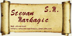 Stevan Markagić vizit kartica